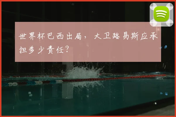 世界杯巴西出局，大卫路易斯应承担多少责任？