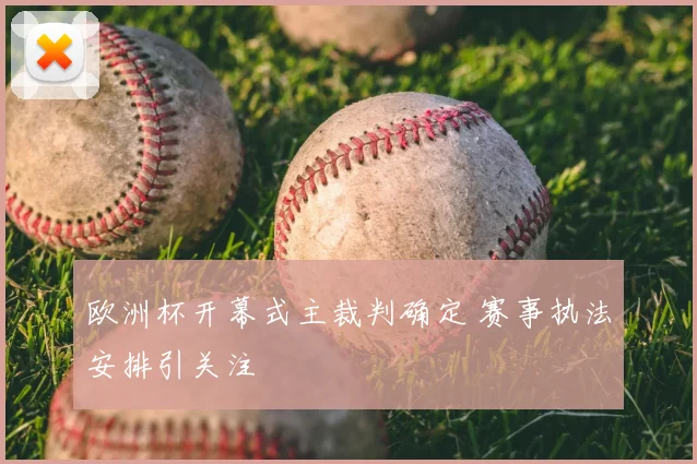 欧洲杯开幕式主裁判确定 赛事执法安排引关注